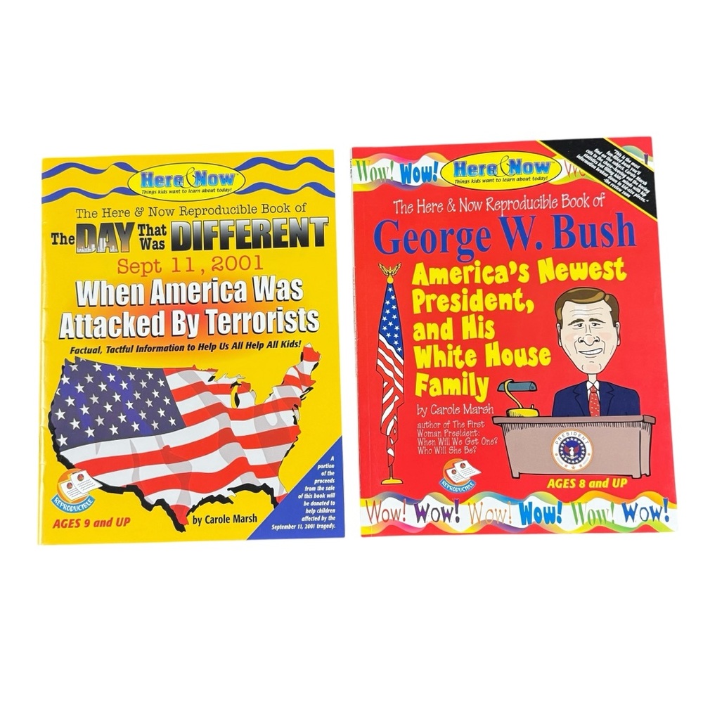 Set of Educational Books for Kids ages 8 & Up about George W Bush and 9-11